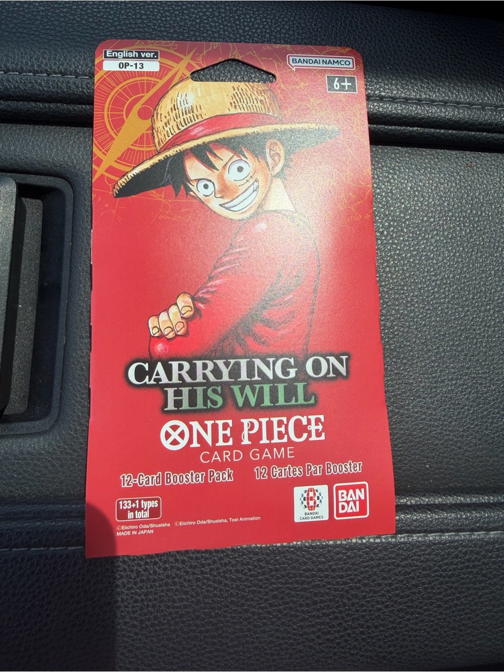 One Piece Card Game "Carrying On His Will" 12-Card Booster Pack - Bandai